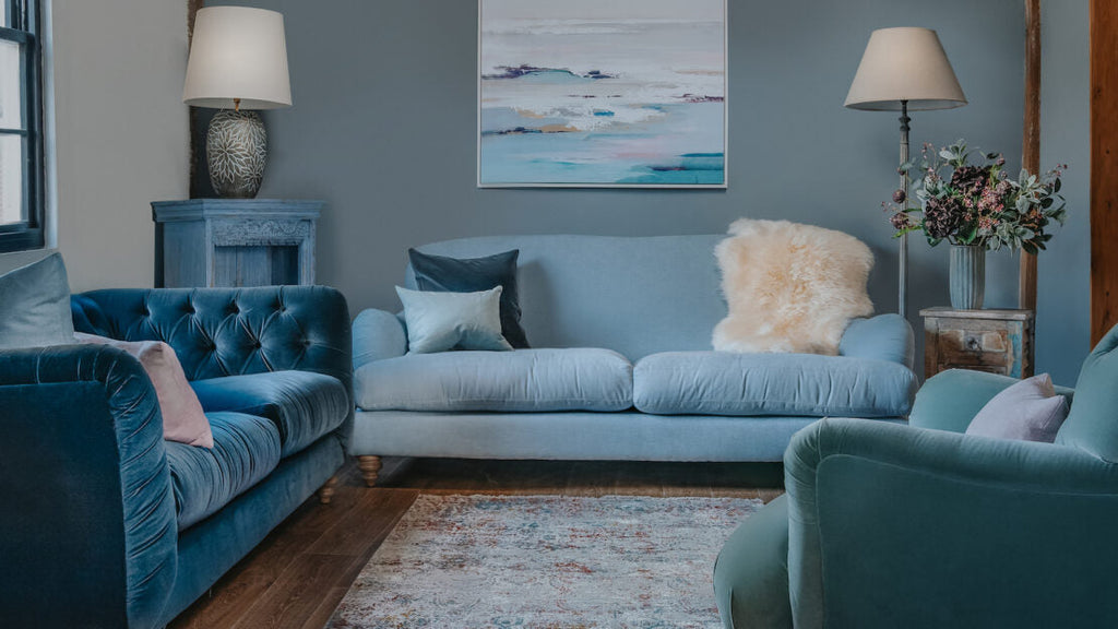 Tetrad Blue Sofa