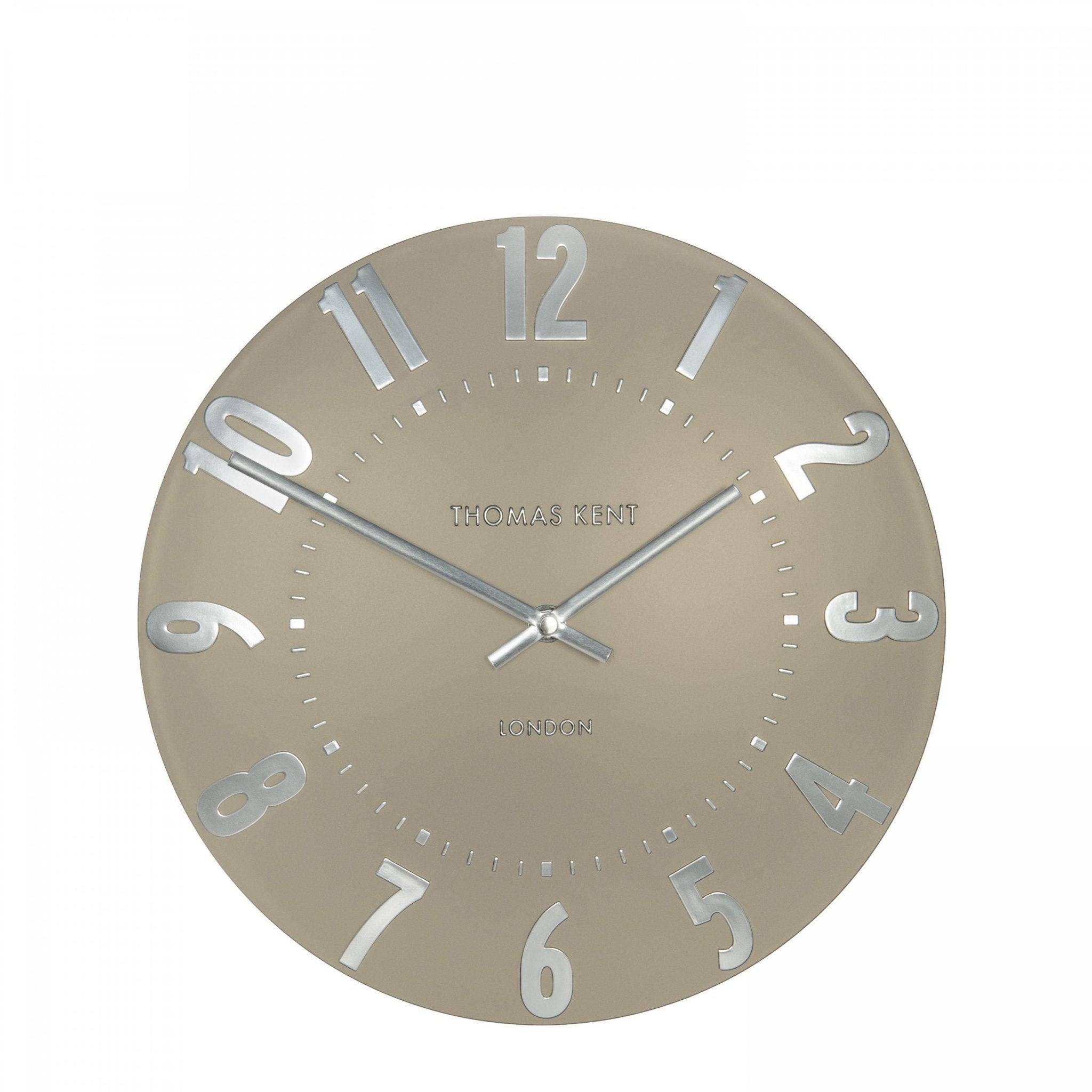 12'' Mulberry Wall Clock, Mocha