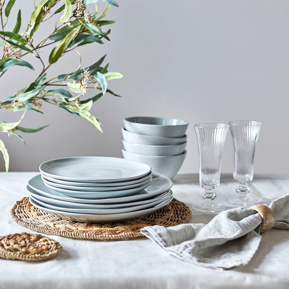 12 Piece Dinner Set, Arbor Grey