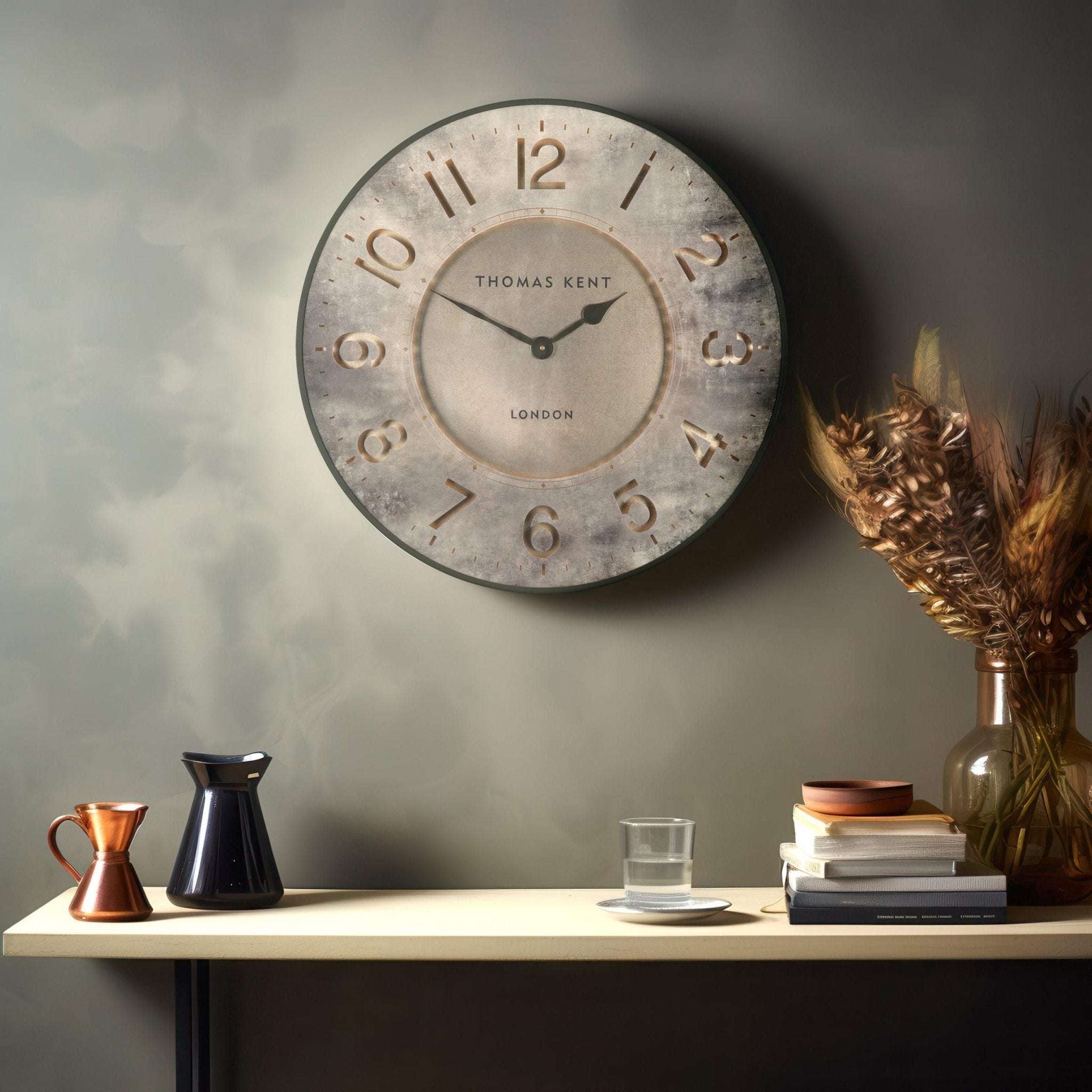 21" Wall Clock Harvest Gold