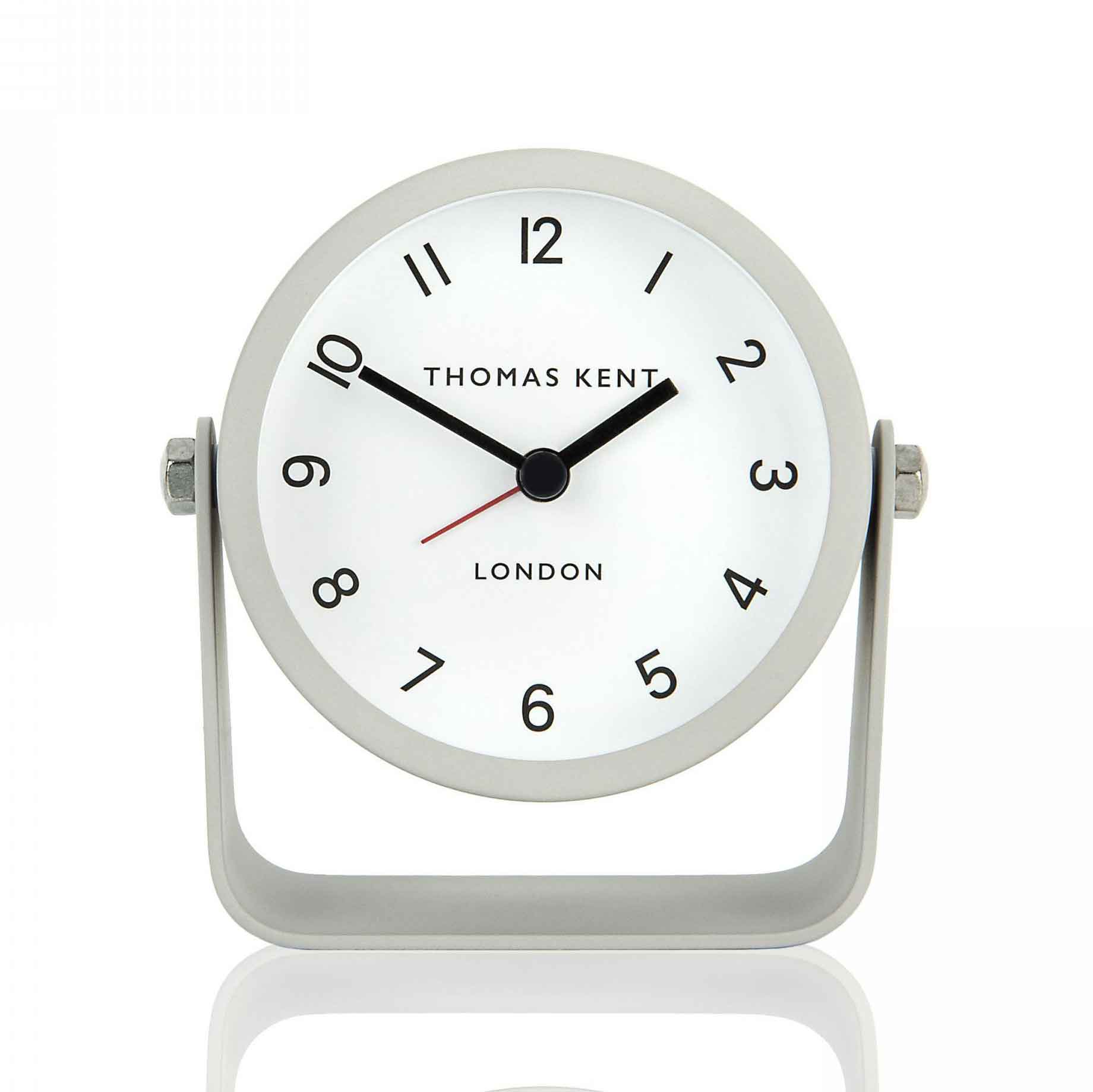 4" Wren Alarm Clock Dove Grey