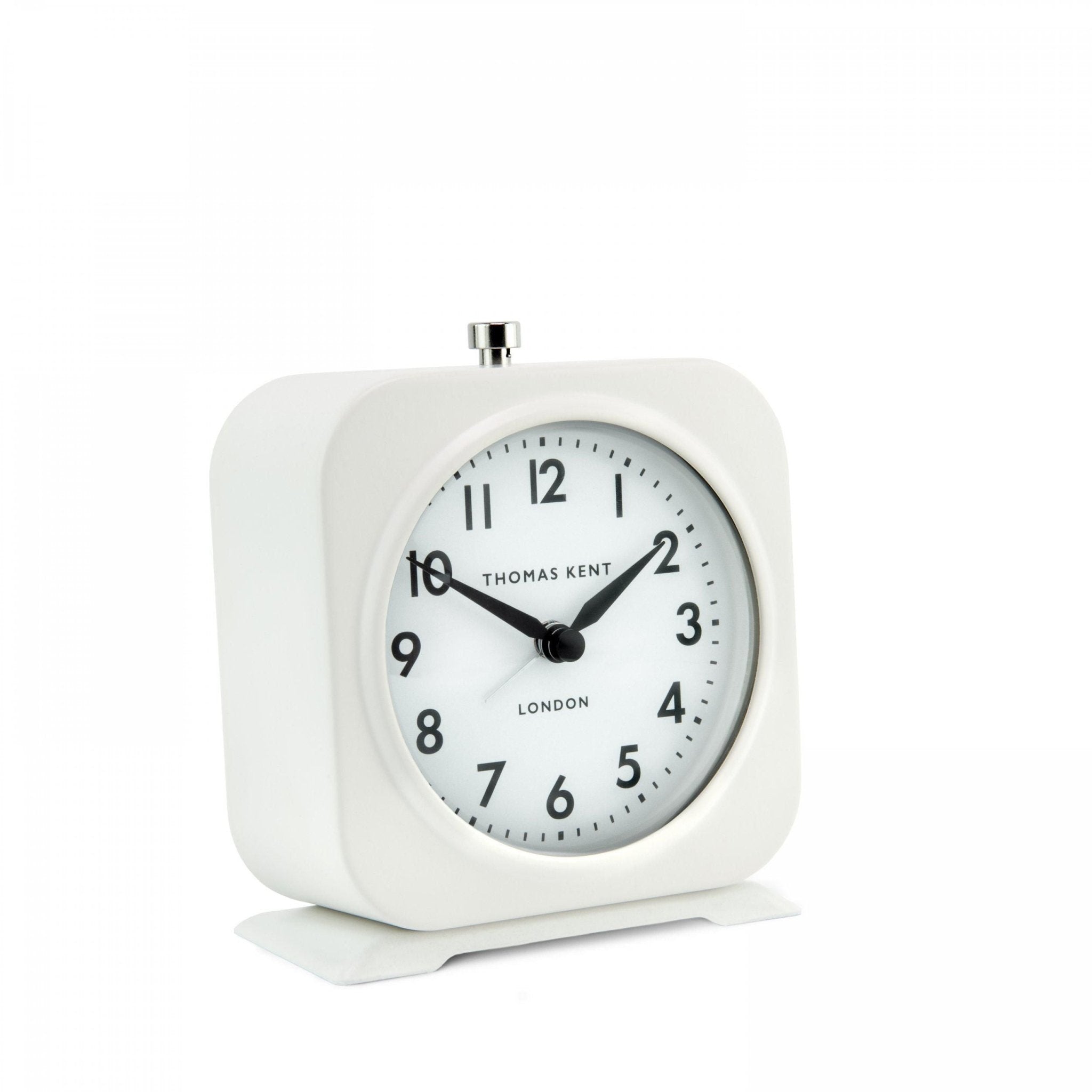 5" Finch Alarm Clock Warm Grey,Snowberry White,Taupe