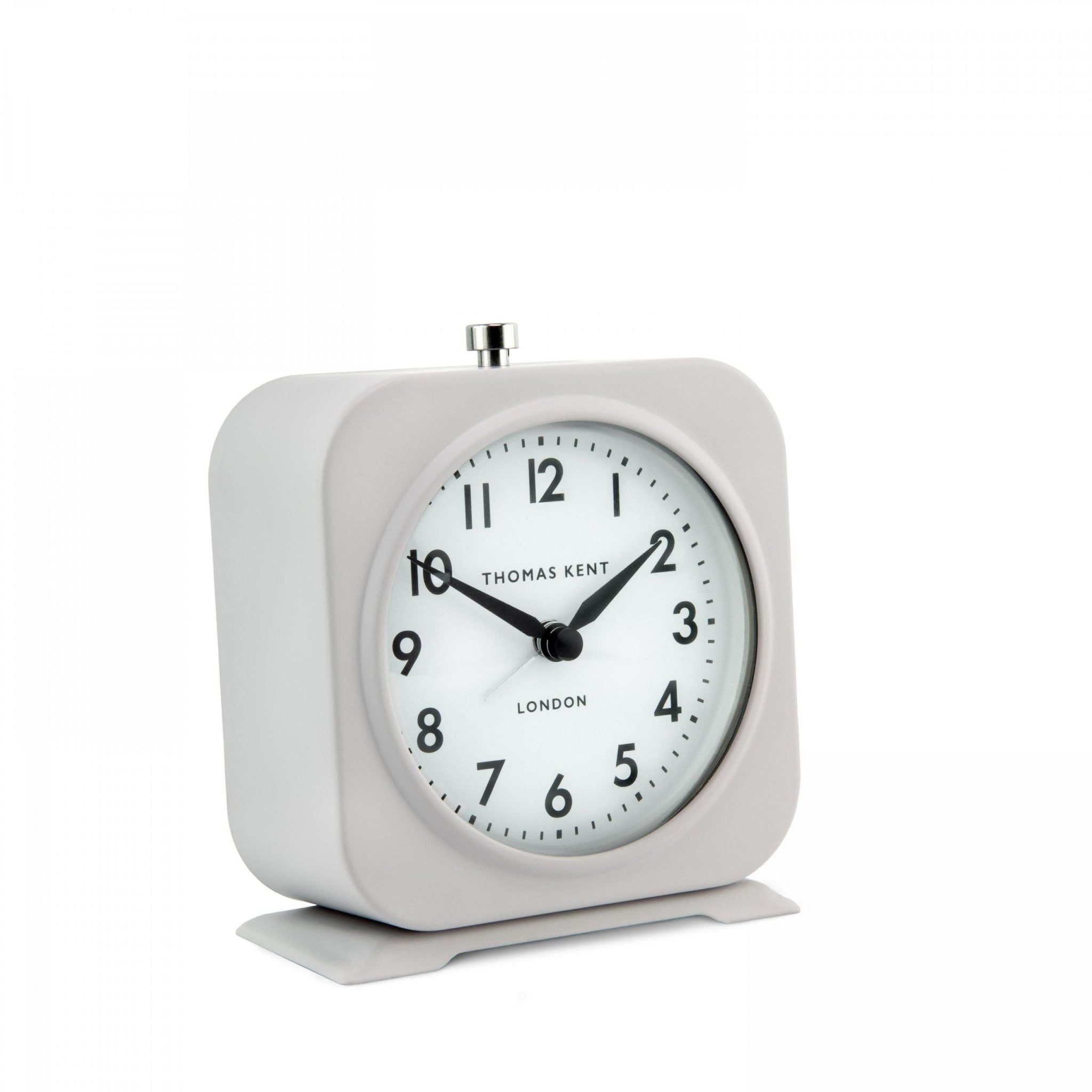 5" Finch Alarm Clock Warm Grey,Snowberry White,Taupe
