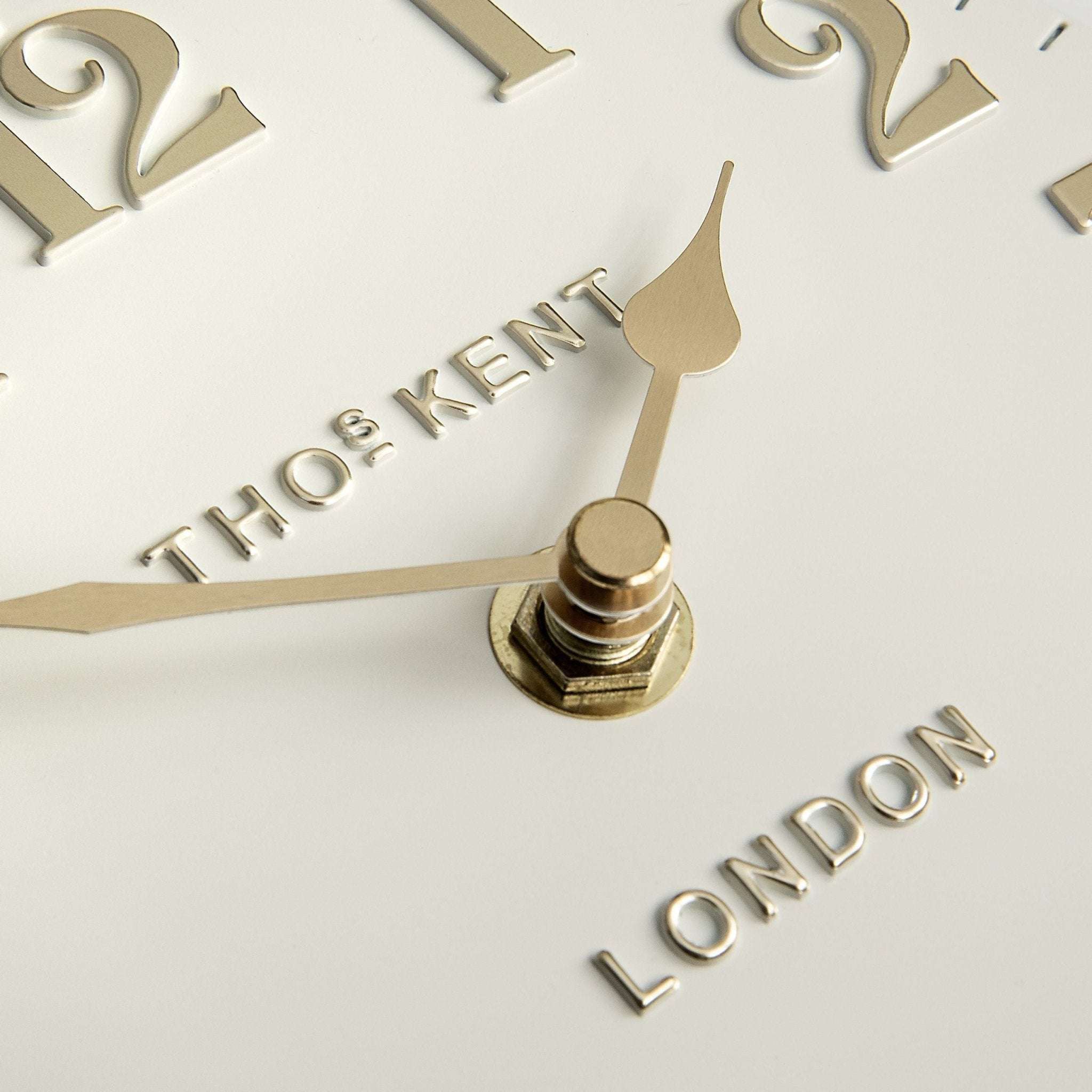 6" Arabic Mantel Clock, Oatmeal