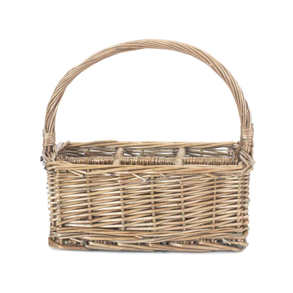 6 Section Cutlery Basket in Willow