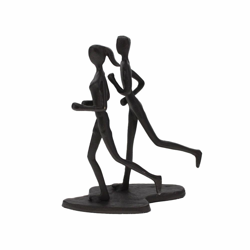 Jogging Couple Sculpture