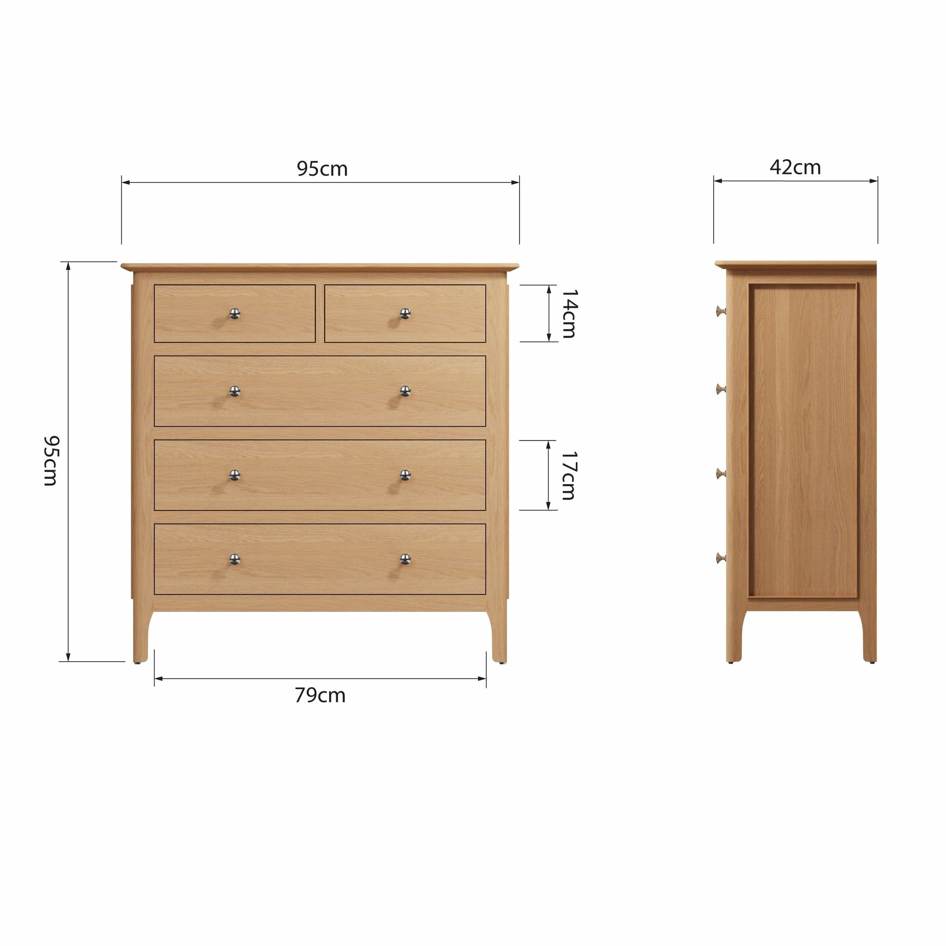 Stockholm Bedroom 2 Over 3 Chest