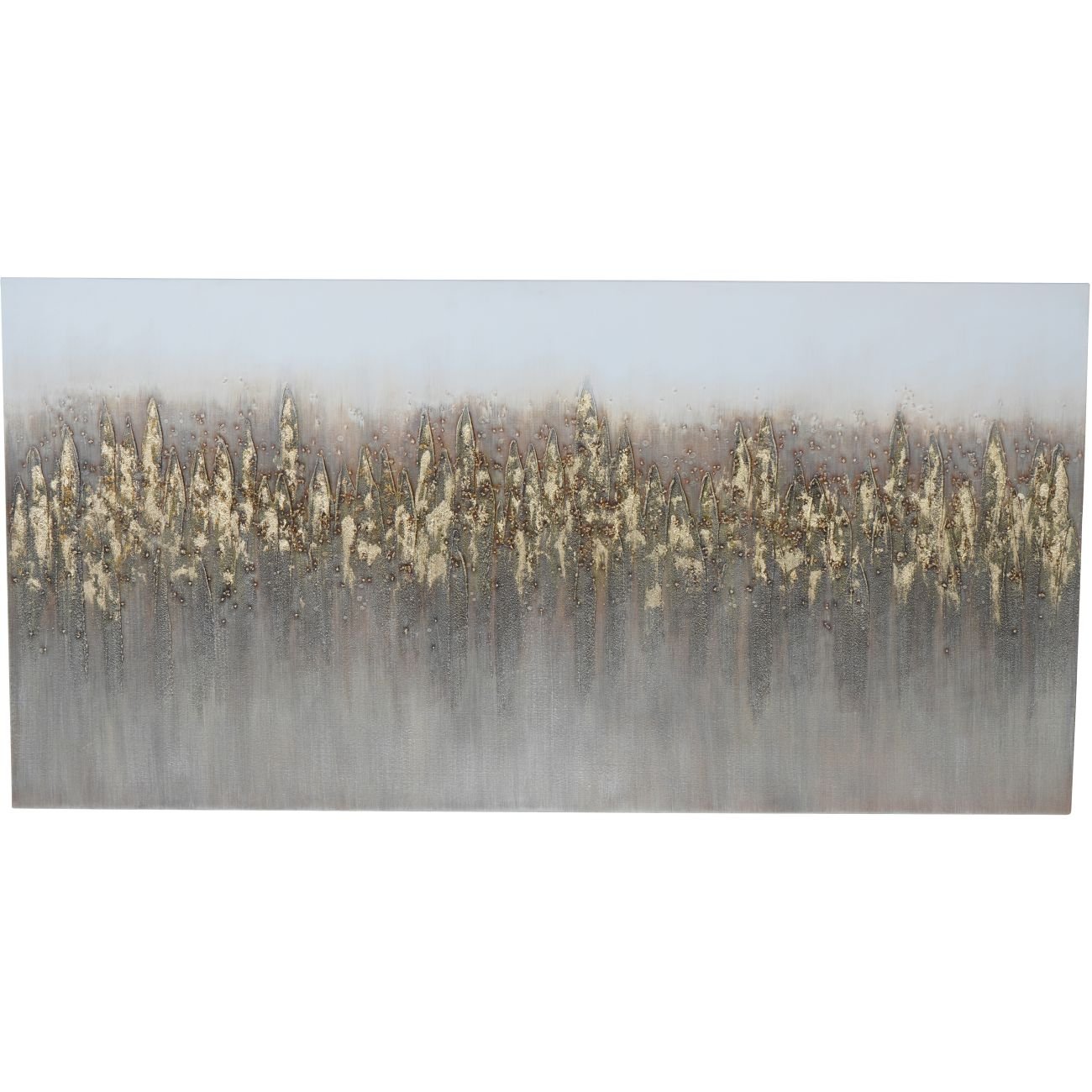 Abstract Golden Reeds Canvas