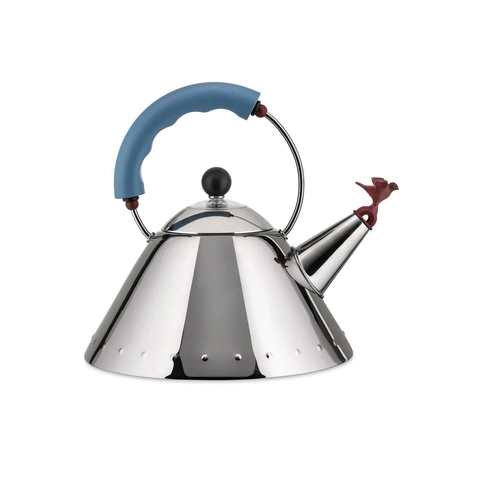 Alaska 9093 Stainless Steel Kettle in Light Blue White,Light Blue