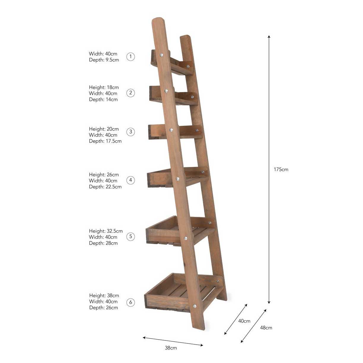 Aldsworth Ladder Shelf Large,Small