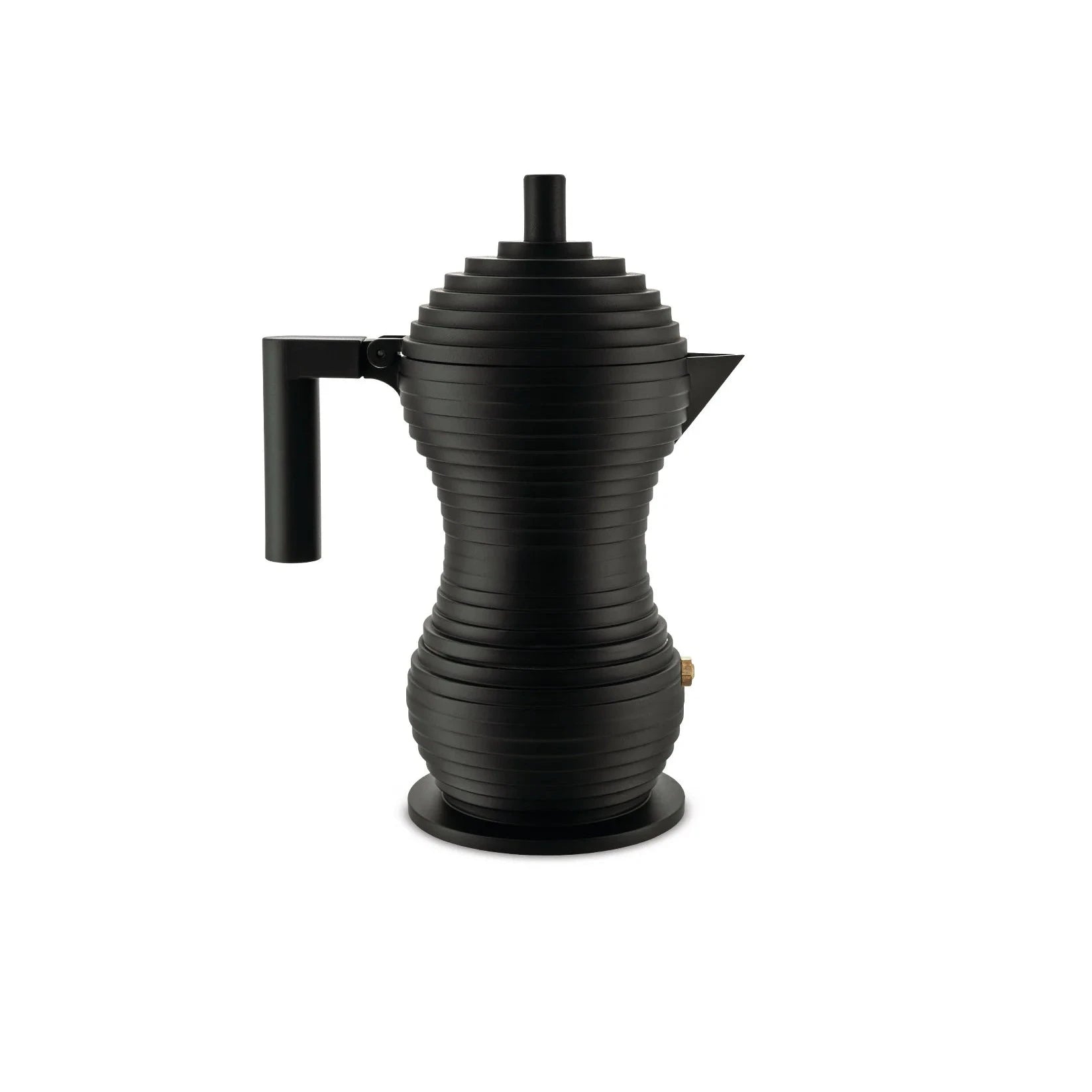 Alessi Black Pulcina Espresso Coffee Maker, 3 Cup