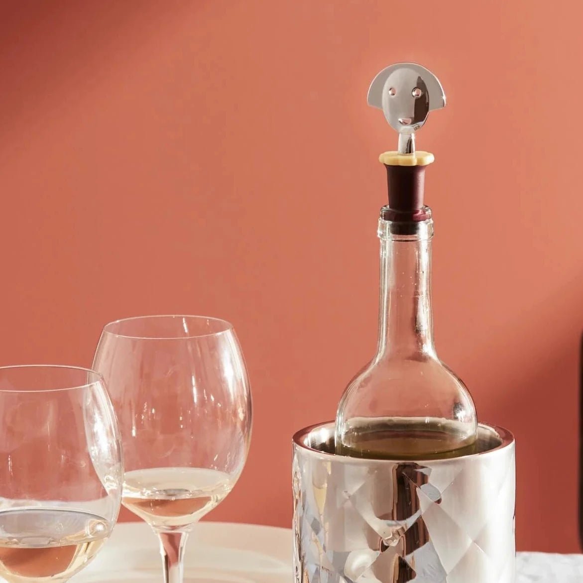 Alessi Bottle Stopper Blue,Black