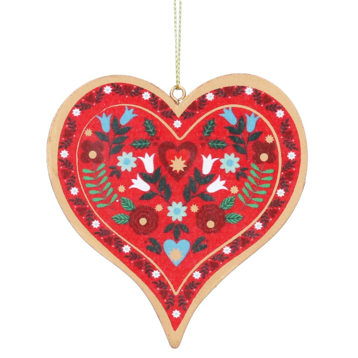Alpine Wooden Hearts, Assorted Colours