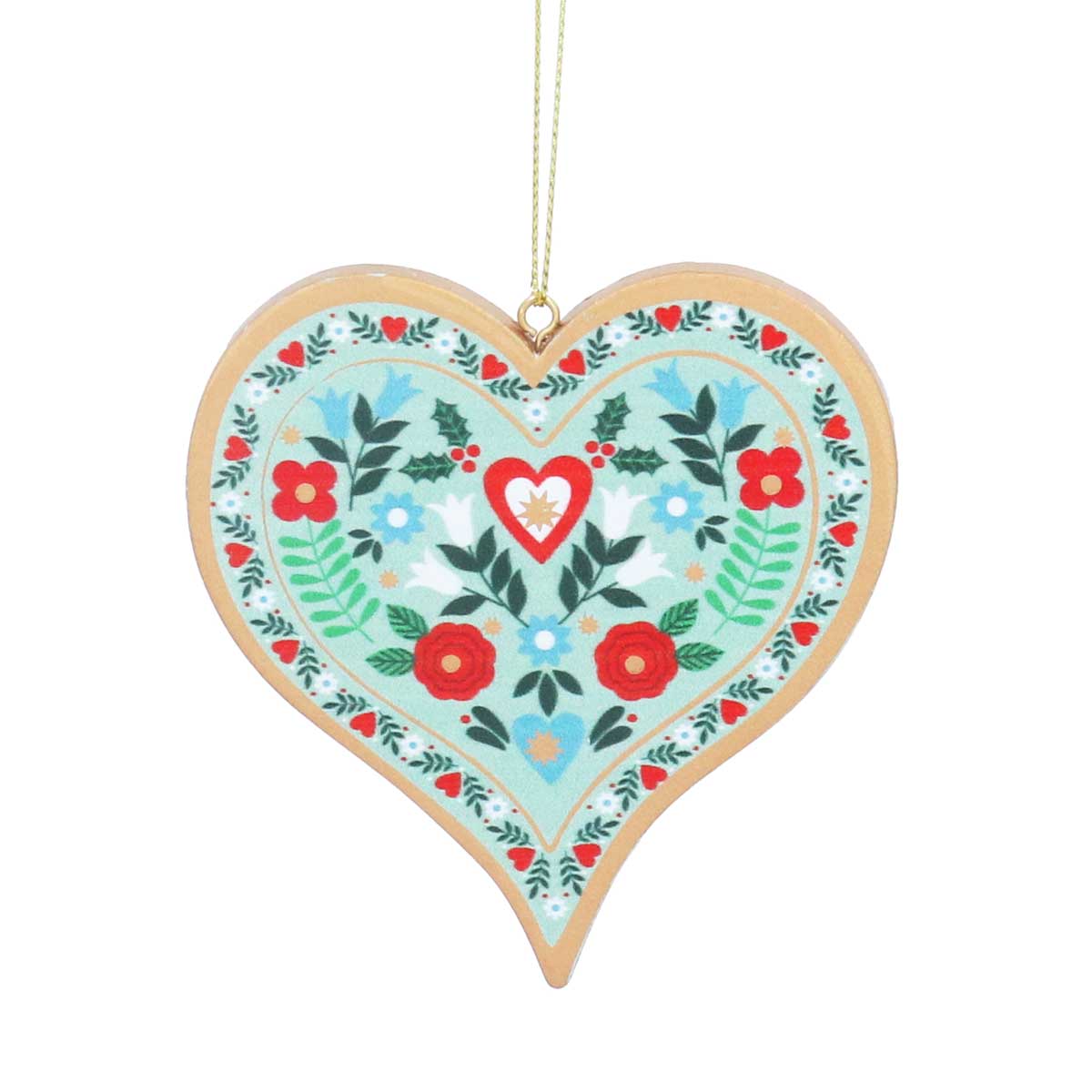 Alpine Wooden Hearts, Assorted Colours