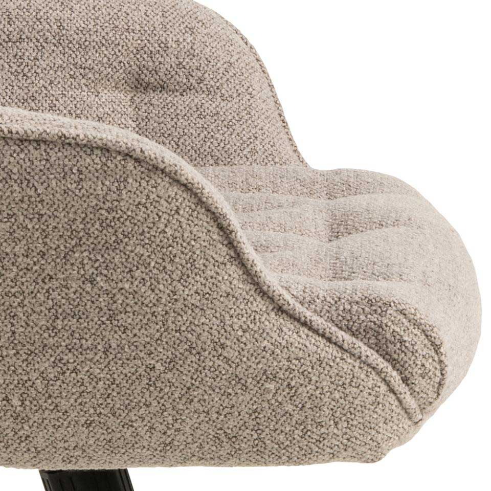 Anderson Desk Chair Tan Faux Leather,Beige Fabric