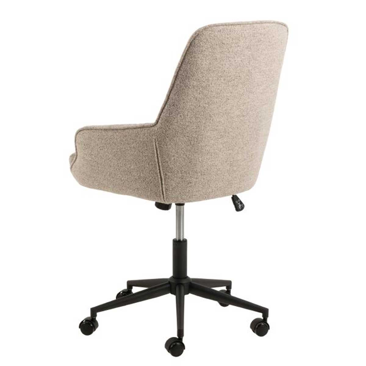 Anderson Desk Chair Tan Faux Leather,Beige Fabric