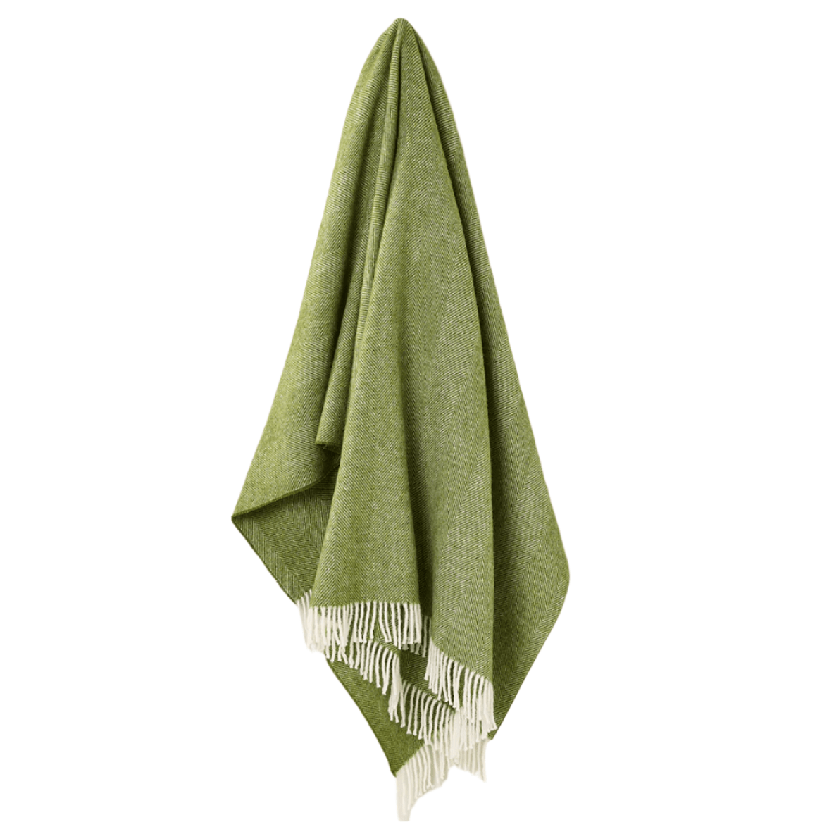 Apple Shetland Herringbone Throw by Bronte