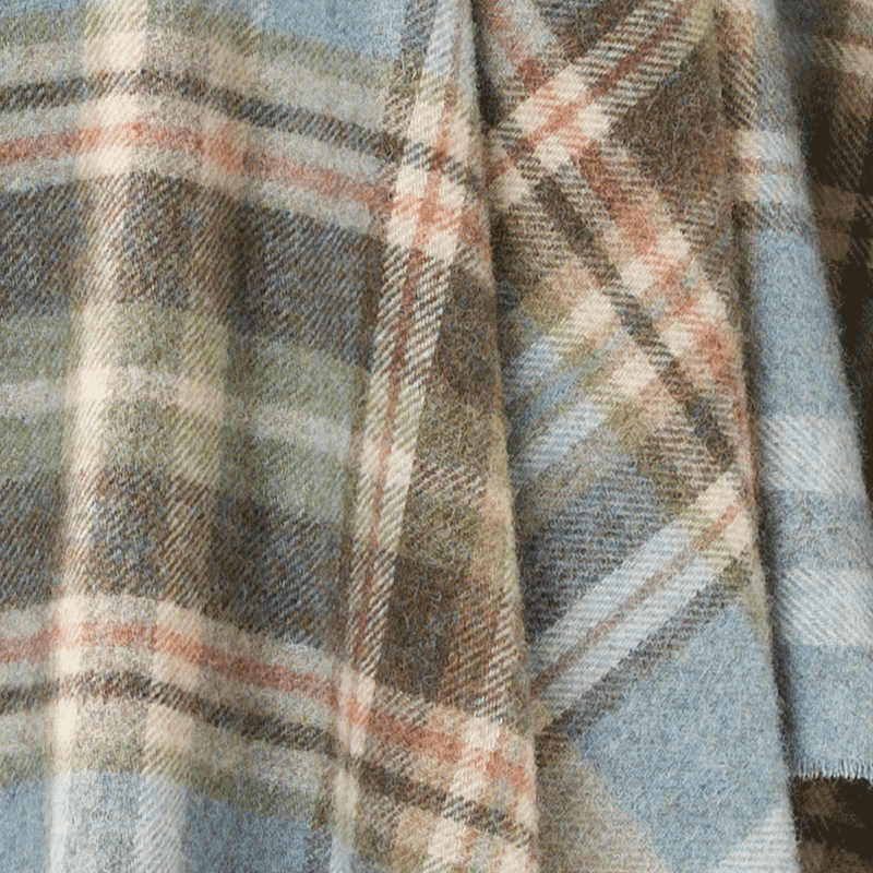 Aqua Glen Coe Throw by Bronte