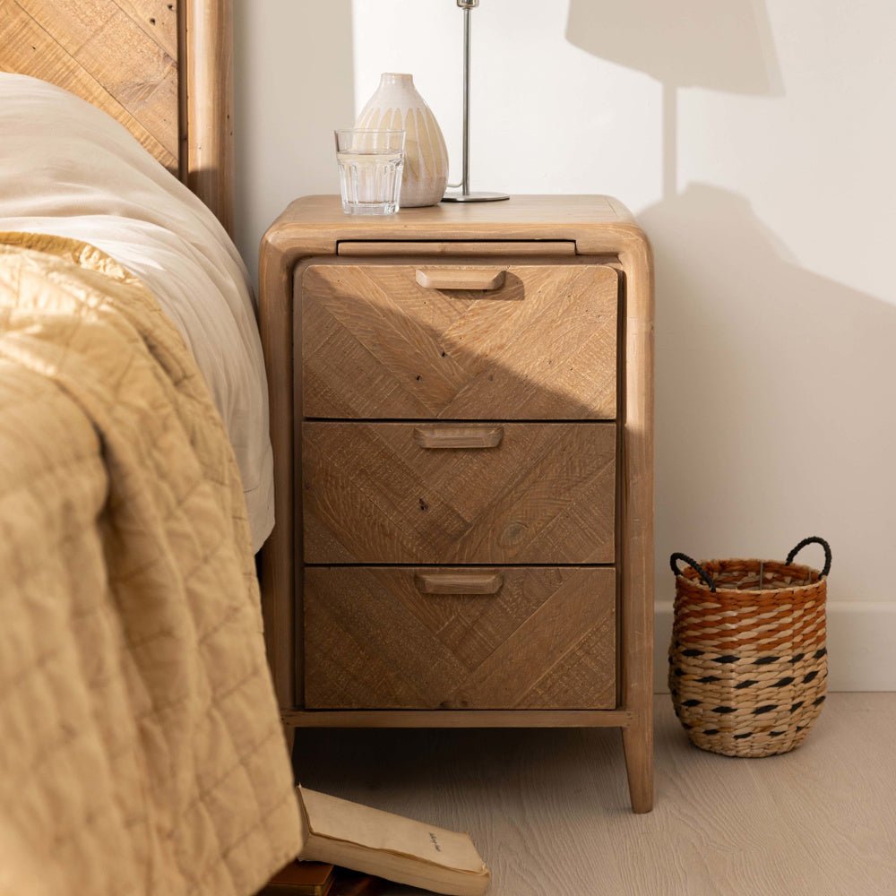 Arthur Small 3 Drawer Bedside Chest