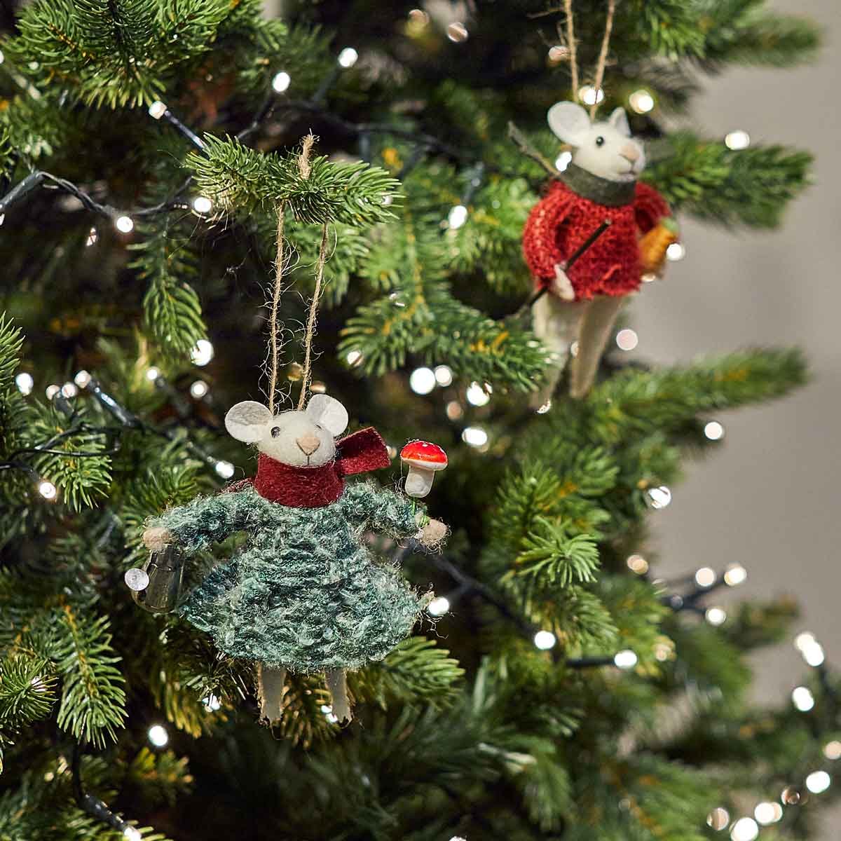 Assorted Gardening Felt Mice