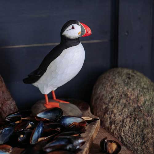 Atlantic Puffin Carving