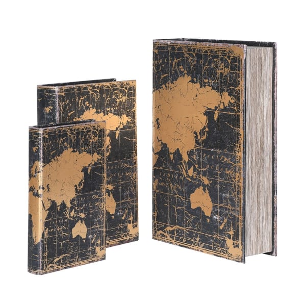 Atlas Book Boxes, set of 3