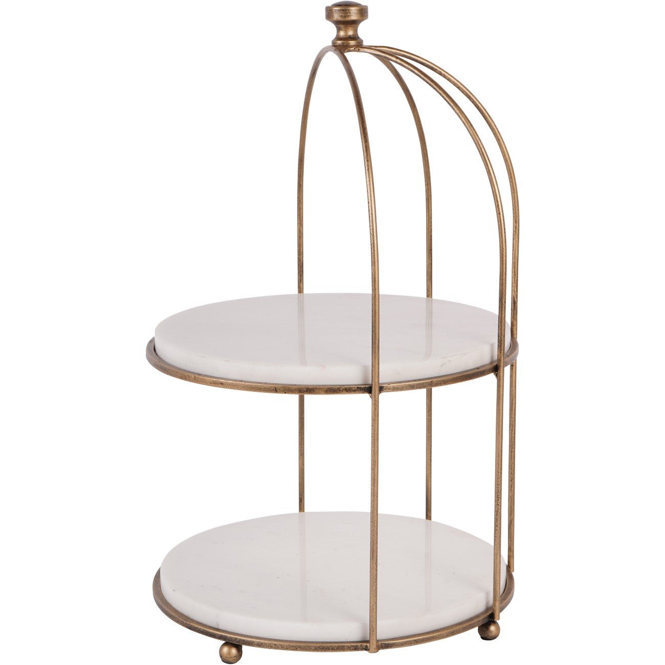 Belvedere Gold 2 Tiered Stand