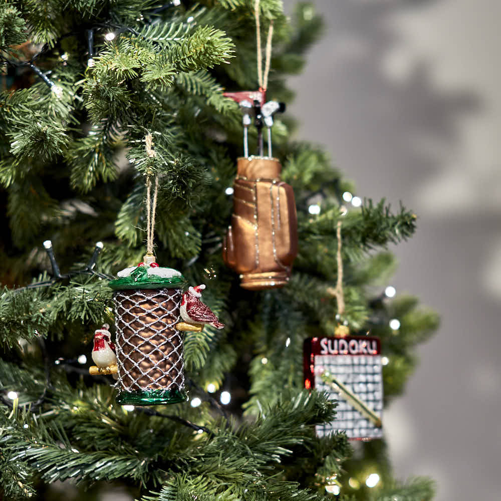 Bird Feeder with Robins Shaped Bauble