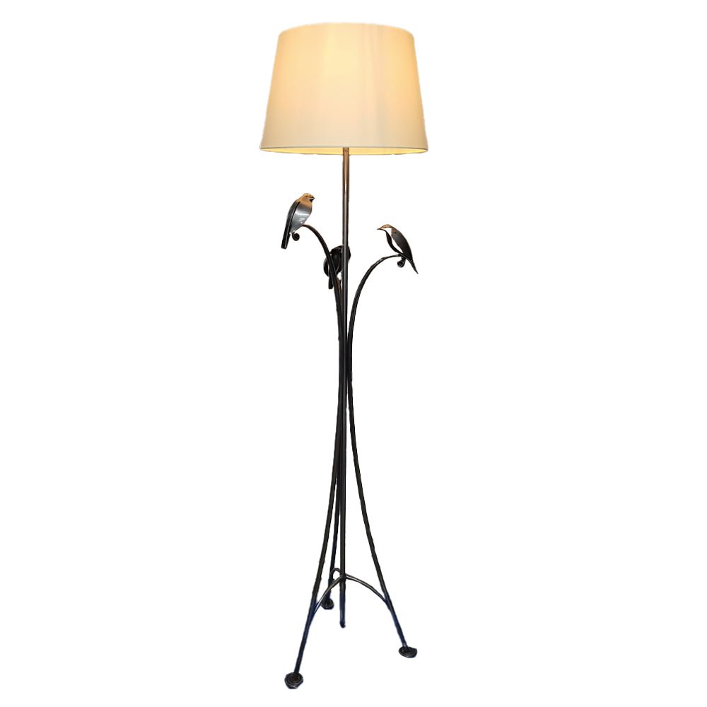 Bird Standard Lamp with 18" Shade