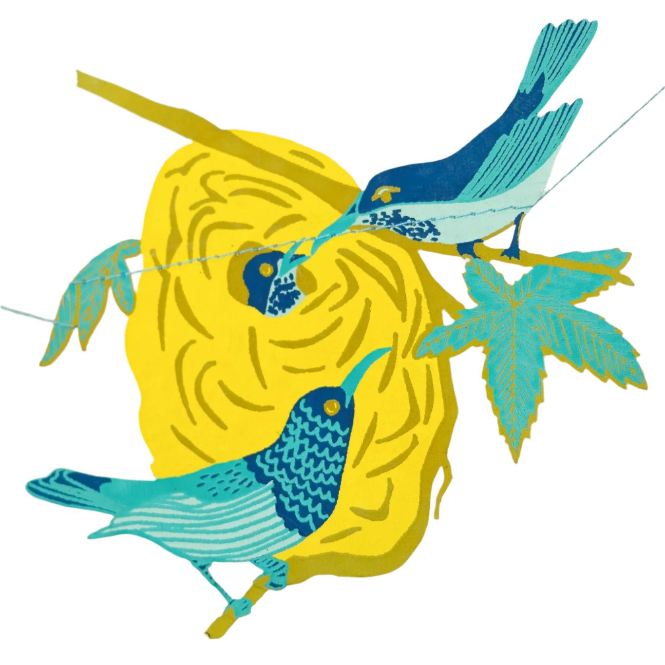 Birds Nest Paper Garland