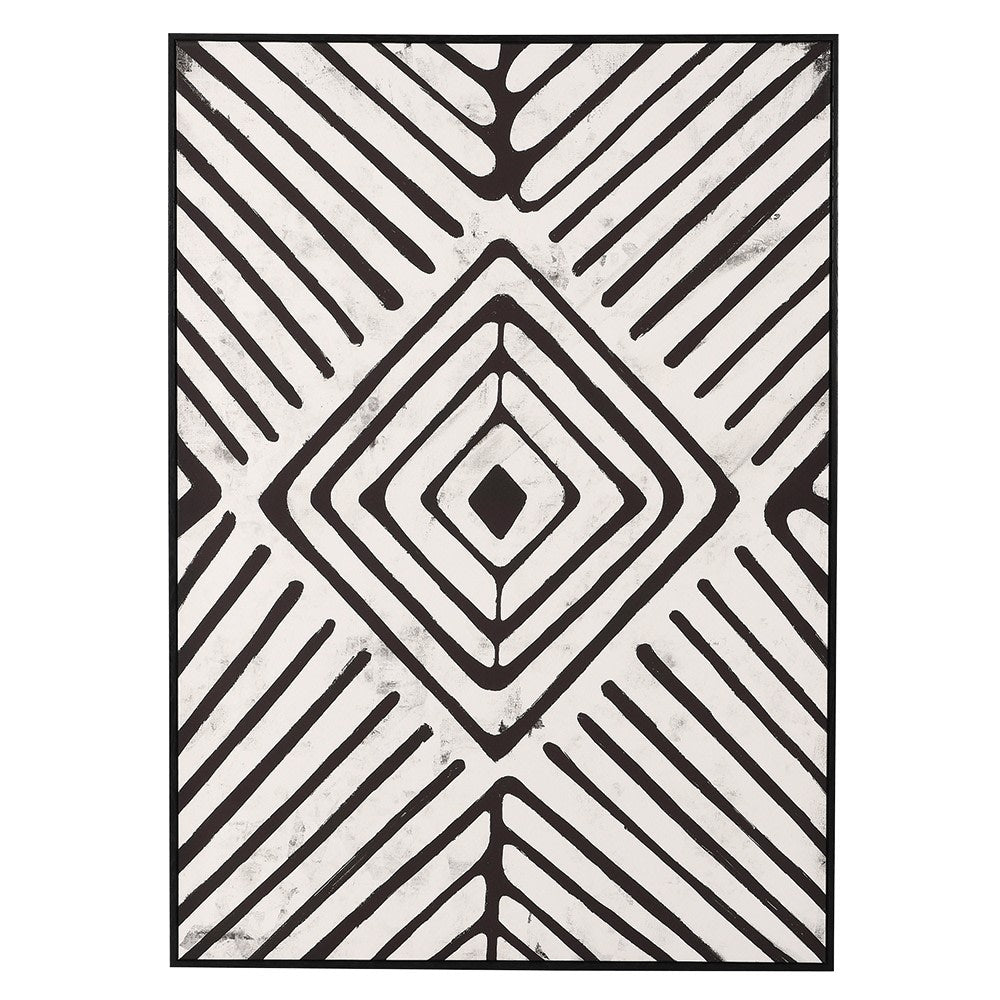 Black and White Abstract Tribal Picture