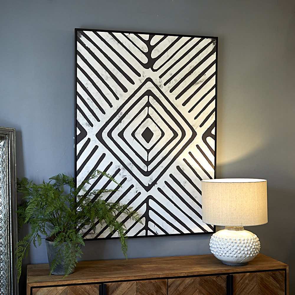 Black and White Abstract Tribal Picture