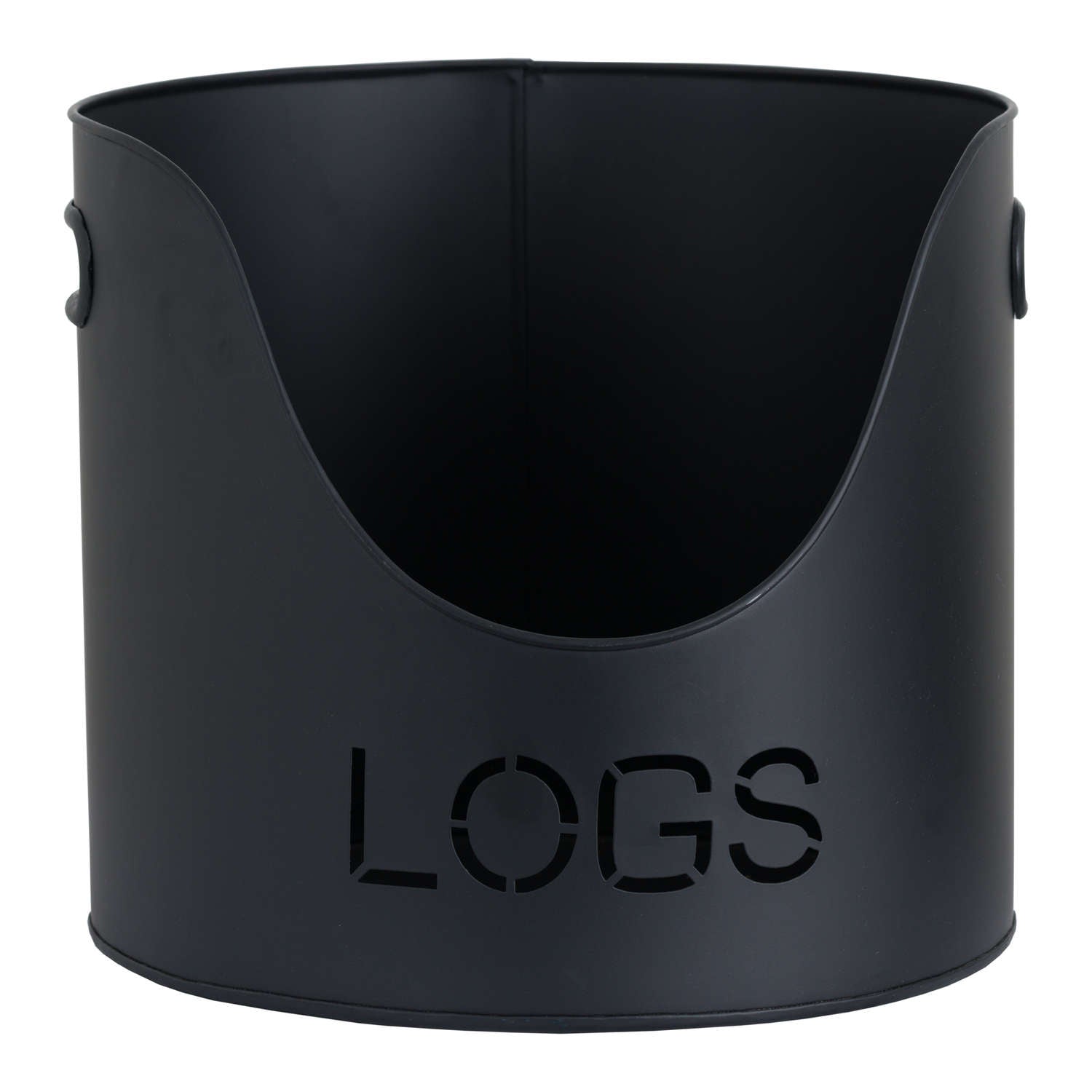 Black Finish Logs And Kindling Buckets & Matchstick Holder - Angela Reed -
