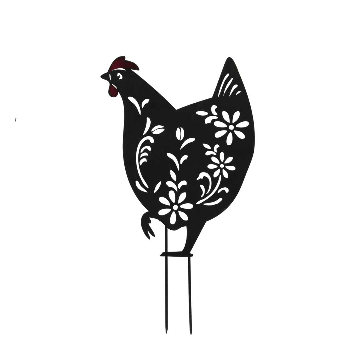 Black Hen Garden Ornament