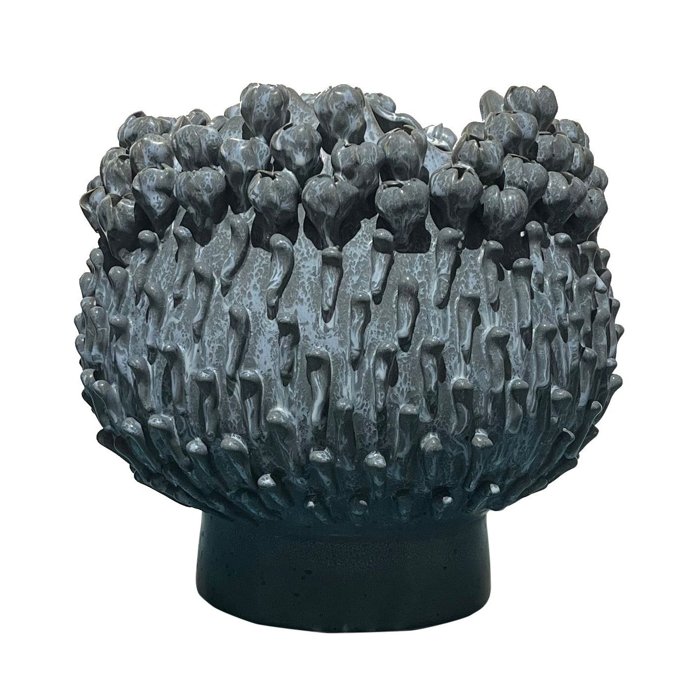 Blue Coral Vase Wide