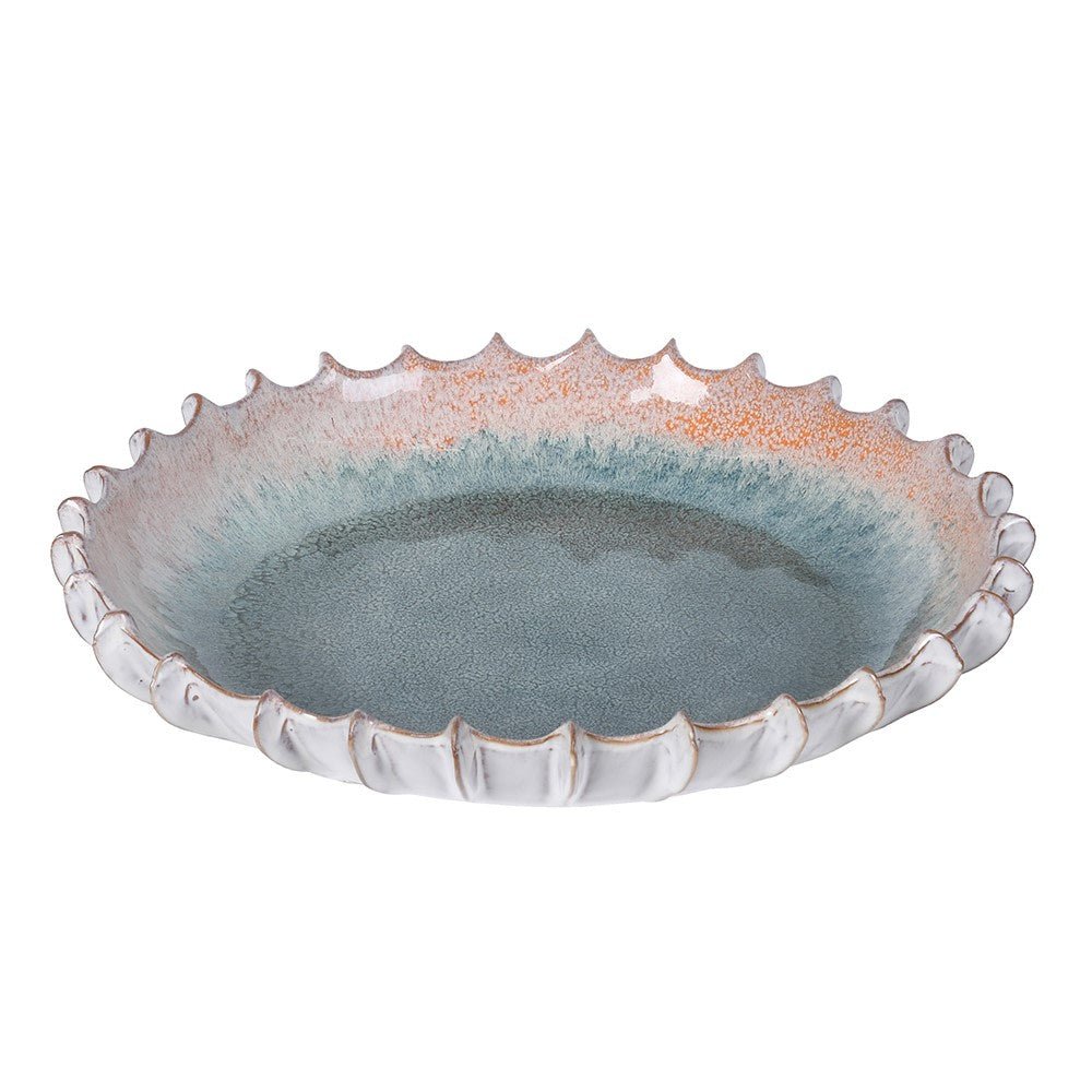 Blue Ombre Ridged Plate