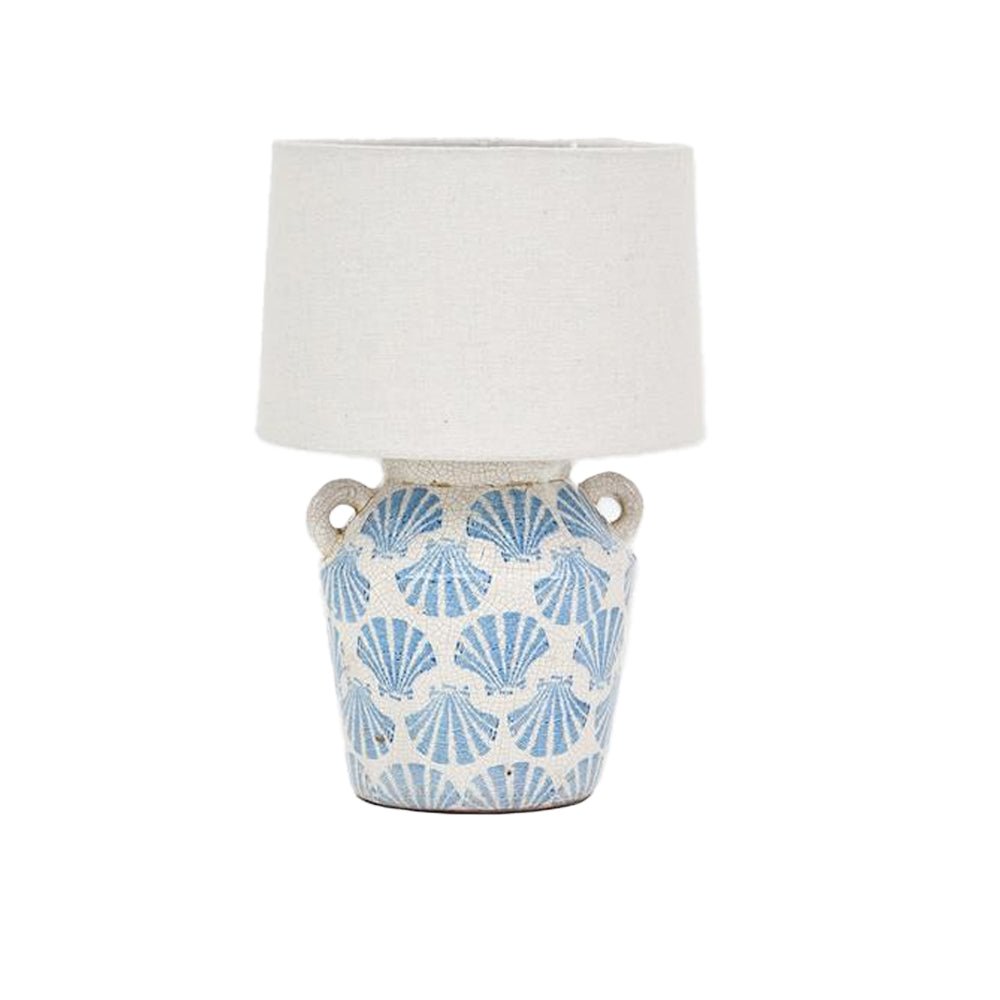 Blue Shell Lamp
