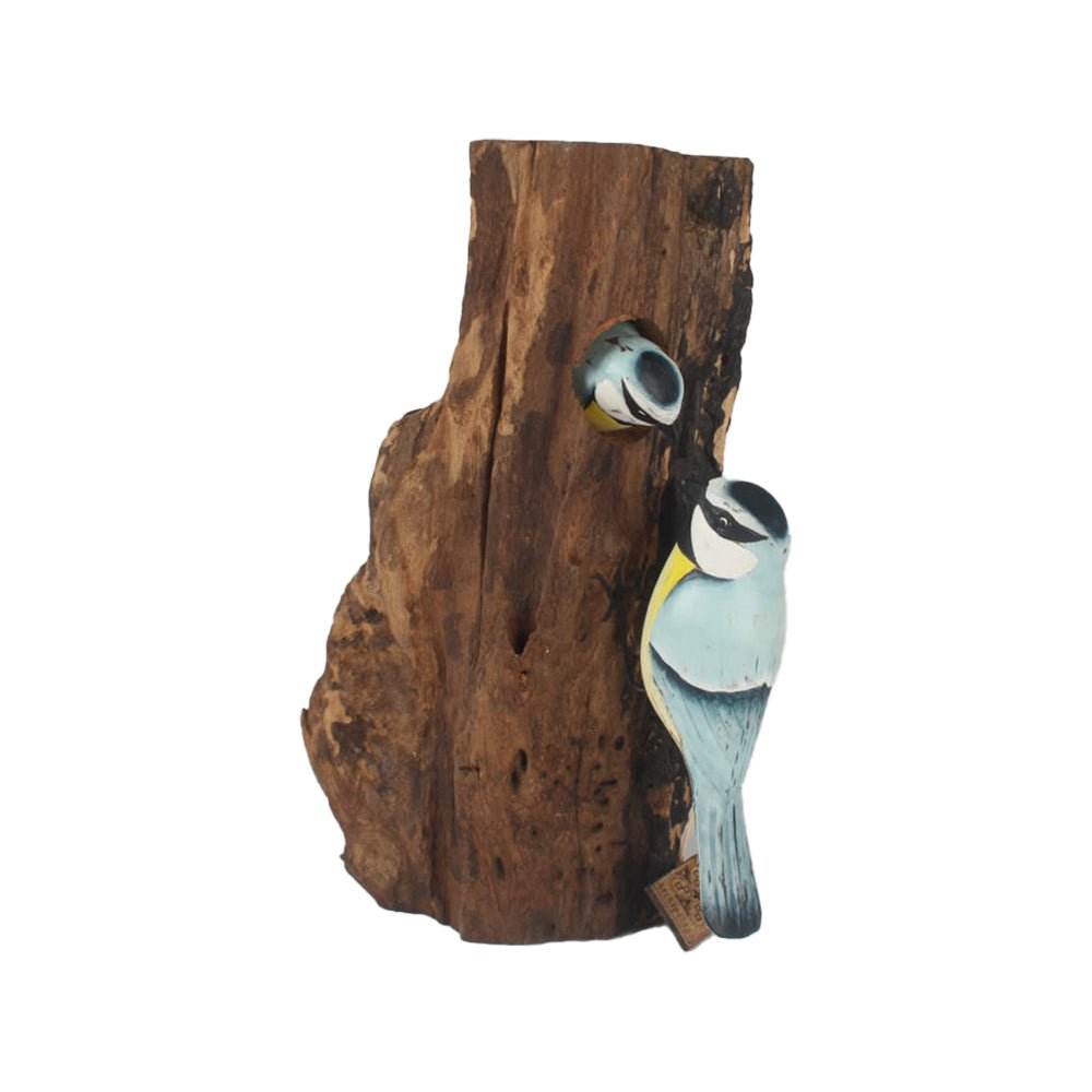 Blue Tit Family Stump - Angela Reed -