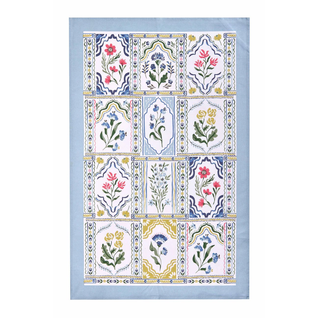 Boho Floral Tea Towel