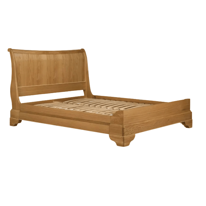 Bordeaux Oak Sleigh Bedstead - Angela Reed -