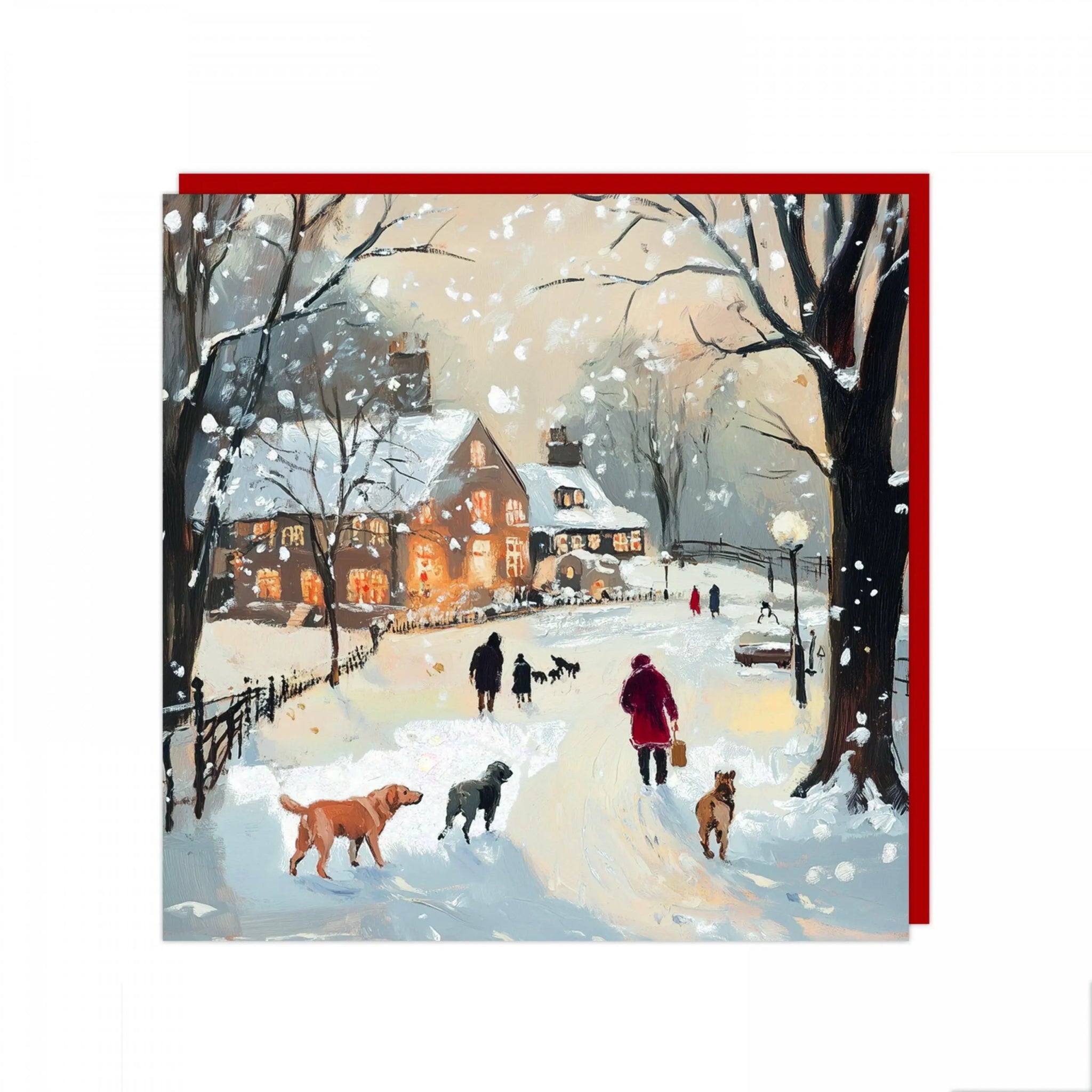 Boxing Day Stroll, Pack of 6 Charity Christmas Cards