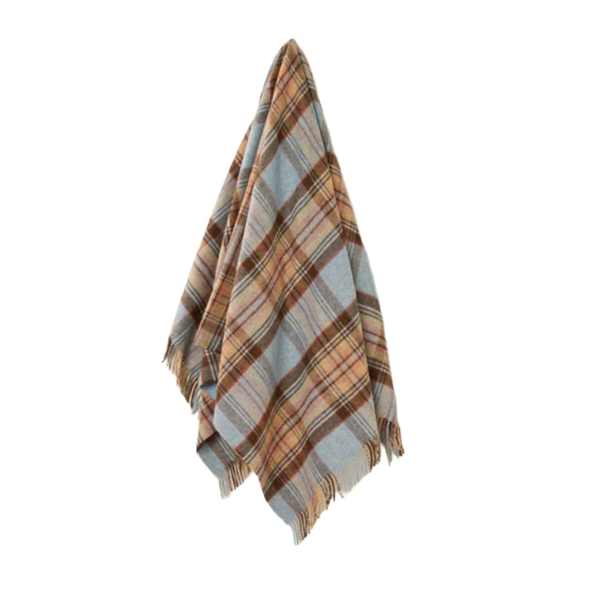 Bramble and Willow Green Plaid Throw by Bronte