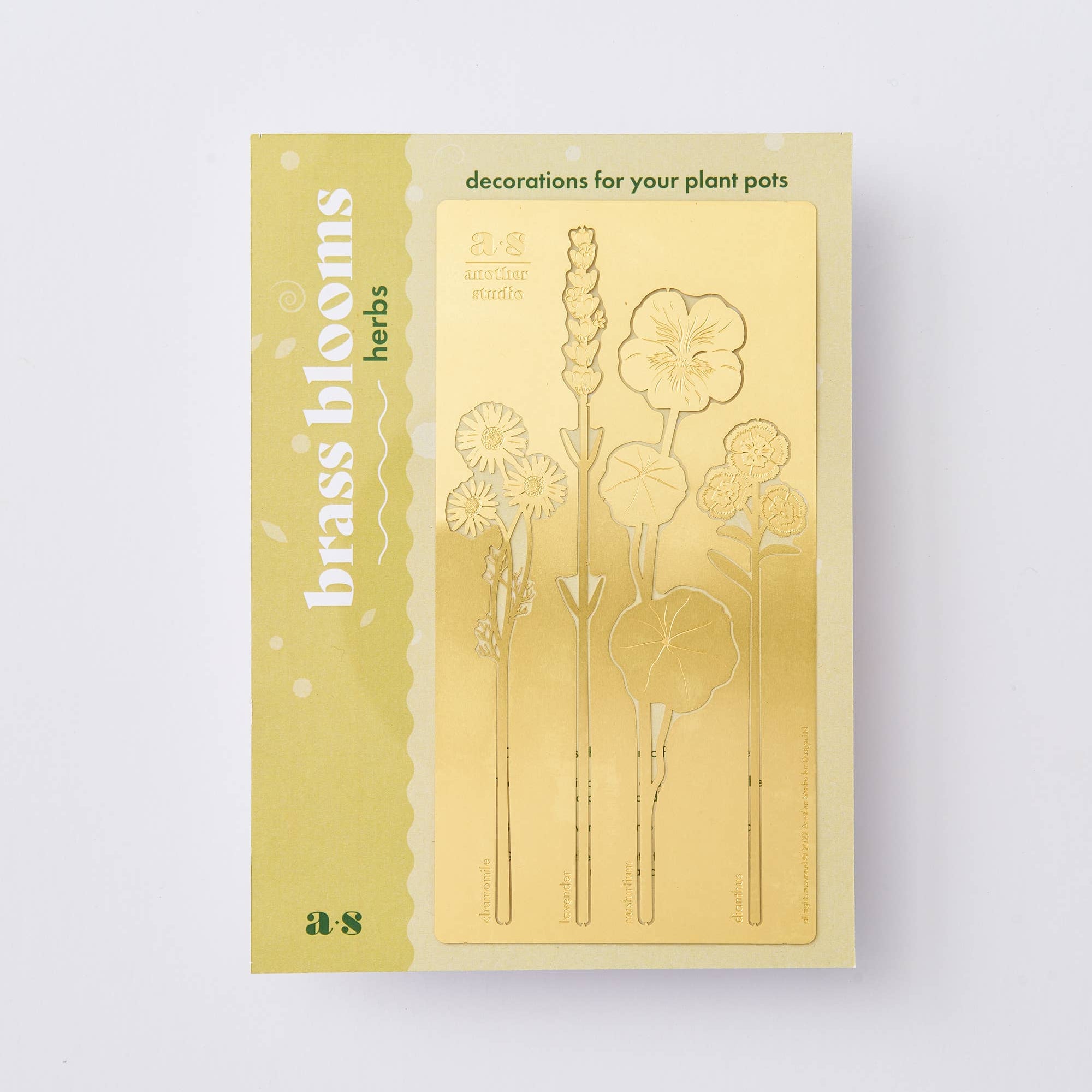 Brass Pot Stems, Herbs