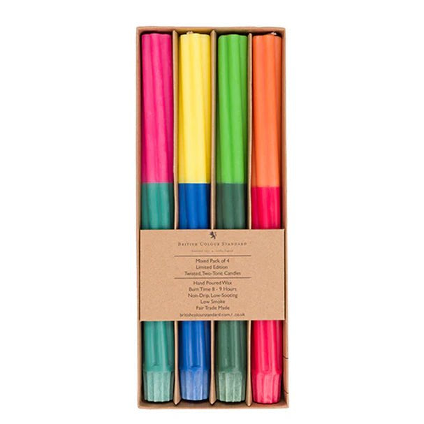 Bright Colour Eco Dinner Candles