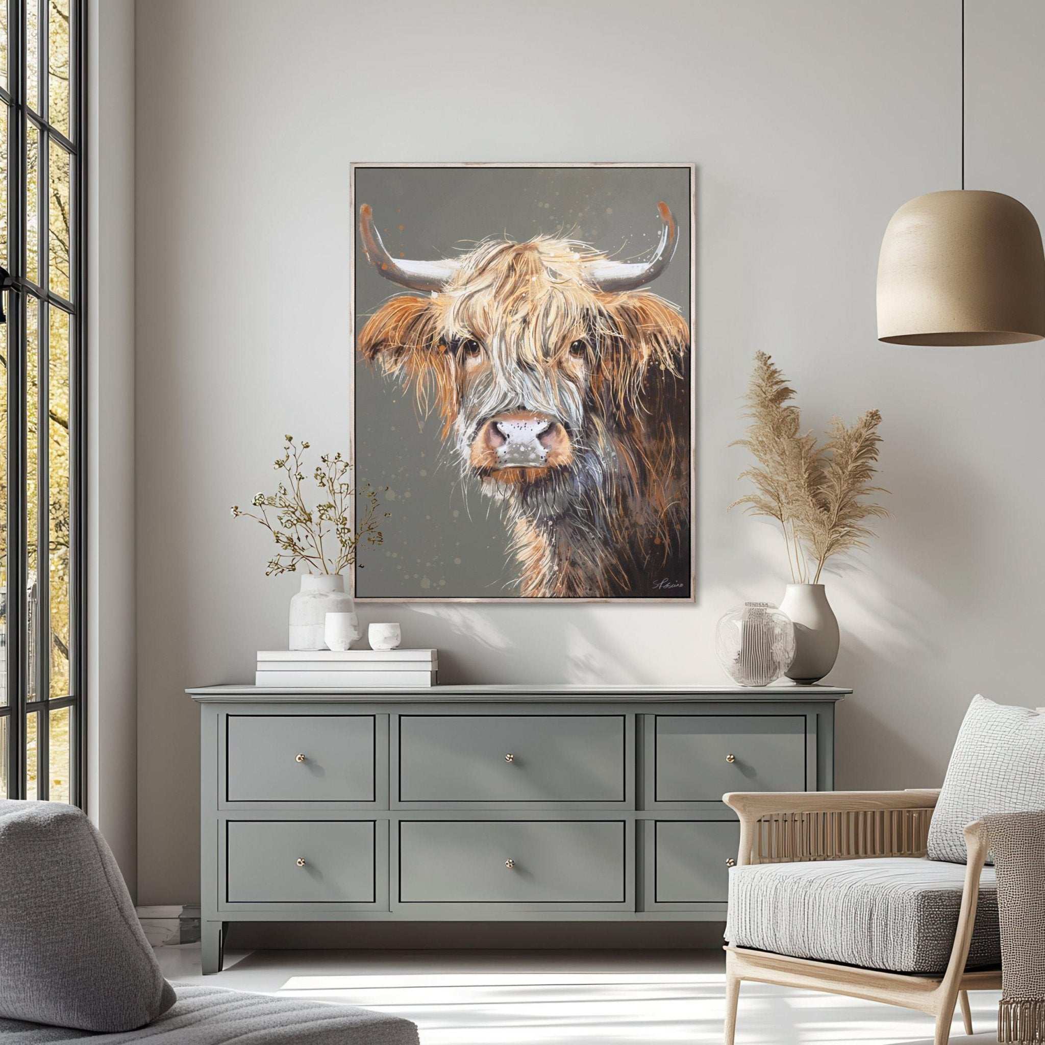 Brodie Highland Cow Artwork