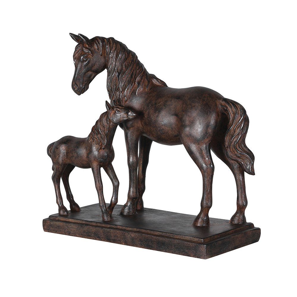 Bronze Effect Mare and Foal