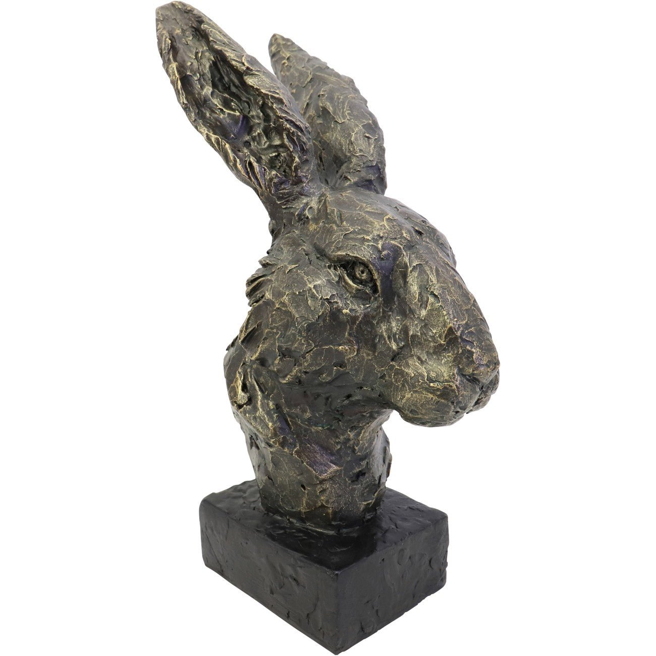Bronze Style Rabbit Head Sculpture