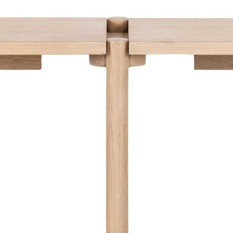 Brussels Bookcase, Low Limed Oak,Oiled Oak