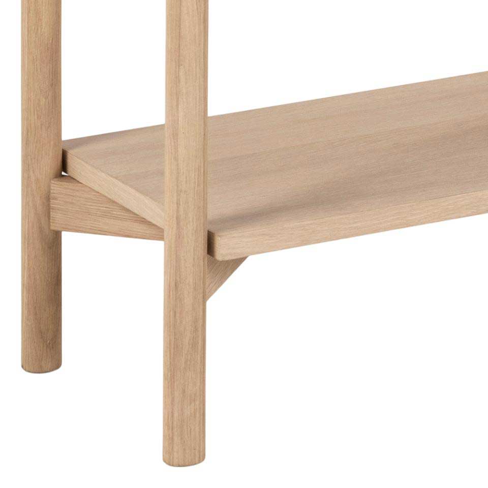 Brussels Bookcase, Low Limed Oak,Oiled Oak