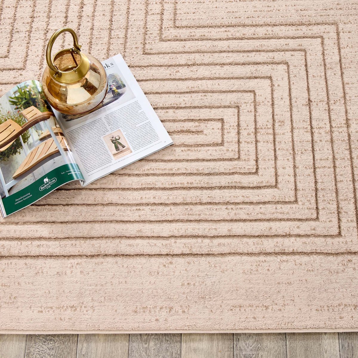 Calcutta Lines Natural Rug 120 x 170cm,160 x 230cm,80 x 150cm